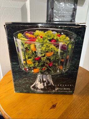 Indiana Glass Elegance Trifle Bowl - Clear Glass